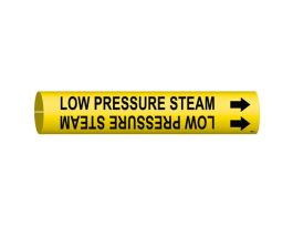 Low Pressure Steam Pipe Marker, 0.8125" H x 0.8125" W, Fits Pipes 0.75" Dia. Thru 1.375" Dia.