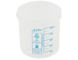 BEAKER SQUARE GRADUATED PP 500ML CS10