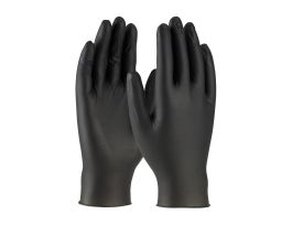 West Chester 5 Mil Industrial Grade PF Black Nitrile Glove 