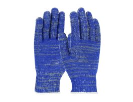 ACP Kevlar seamless knit glove blended with cotton and blue nylon 7 Gauge,with silica core