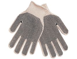 GLOVES COTTON/POLY L PK12