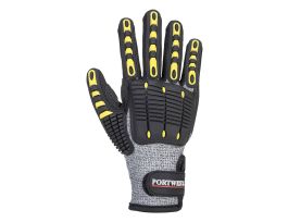 GLOVE ANTI IMPACT CUT TPR GREY/BLACK X-L