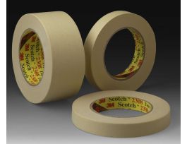 3M™ Masking Tape 2308, Tan, Variable Width x 55 m, 5.3 mil