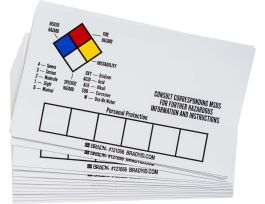 Blank Write-On Laboratory Labels, 3" H x 5" W x 0.004" D, Vinyl