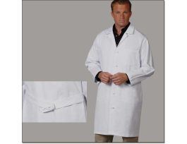 COAT LAB UNSX HWT 100% CTN WHITE 41IN S
