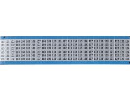 Letters and Numbers Scored Wire Marker Aluminum Legend: 100 to 124 1250 Total