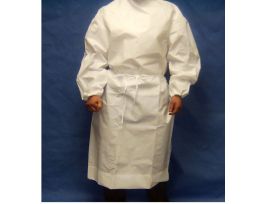 GOWN ACID COAT WHT S/M CS30