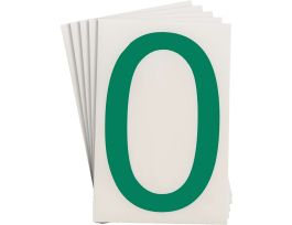 ToughStripe® Floor Marking Polyester 8 in Label Number 0 Green 20/PK