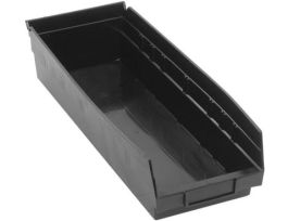 17 7/8INX 6 5/8INX 4IN SHELF BIN BLACK