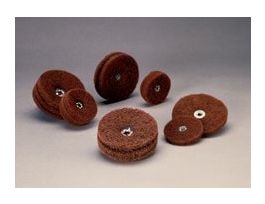 Standard Abrasives™ Buff and Blend Circle Buff GP 724275, A/O Very Fine, 2 in x 1 Ply x 8-32, 25/Carton, 250 ea/Case