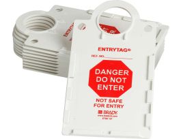 ENTRYTAG Tag Holder, DANGER DO NOT ENTER NOT SAFE FOR ENTRY