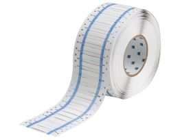 PermaSleeve Heat Shrink Wire and Cable Labels 3/16" Dia for 3" Core Printers - 2" White Double-Sided