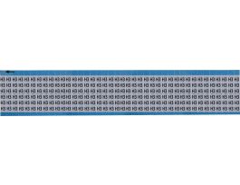 Letters and Numbers Scored Wire Marker Aluminum Foil Legend: H3 1800 Total