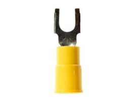 3M™ Highland™ Vinyl Insulated Block Fork Terminal BFV10-8Q, AWG 12-10, 25/bag, 10 Bags/Case