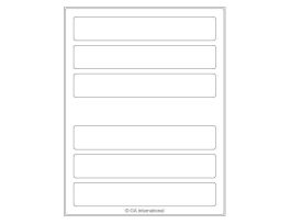 LABEL 7.5X1.25IN PAPER LASER INKJET 1PK