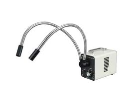 20 W LED Fiber Optic Dual Gooseneck Lights Microscope Illuminator