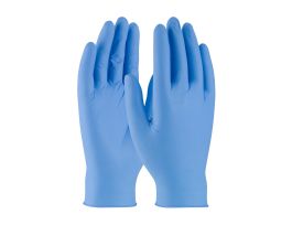 Ambi-Dex Disp Nitrile, Light Duty, PF, 3 Mil Blue, Textured, 100/box, LG