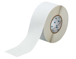 Metallized High Adhesion Matte Polyester Labels 3 in W x 300 ft L Light Gray