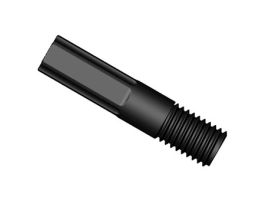 Long Tubing End Fitting, Type S/P, 1/16"OD, 1/4"-28 UNF(M), black PP; 10/pk