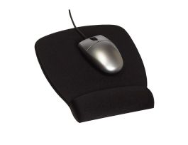 3M™ Foam Mouse Pad Wrist Rest MW209MB, Compact Size, Fabric, Black, 6.8 in x 8.6 in x 0.75 in