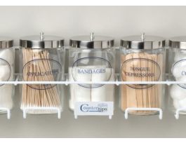 RACK FOR 5 SUNDRY JAR VINYL COATED STEEL