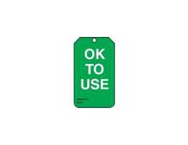 Tag, Ok To Use, 5 7/8" X 3 1/8", PF-Cardstock