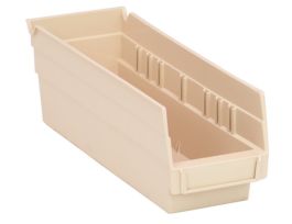 11 5/8INX 4 1/8INX 4IN SHELF BIN IVORY