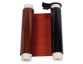 BBP85 Series R10000 Printer Ribbon, Roll of 200', Black/Red, 8.8" W