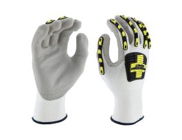 Barracuda, White HPPE shell, Gray Polyurethane Palm, TPR , LG