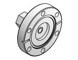 CF Flange Adapter, 1.33 in. Flange to 0.25 inch Female VCR Fitting