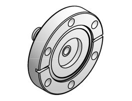 CF Flange Adapter, 1.33 in. Flange to 0.25 inch Male VCR Fitting