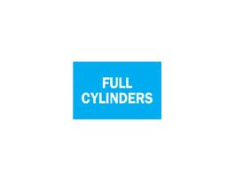 Full Cylinders Sign, 7" H x 10" W x 0.06" D, Polystyrene