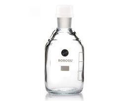 Borosil® BOD Bottles with Glass Pennyhead Stoppers and Plastic Security Caps, Individually Numbered, 300mL, 30/CS