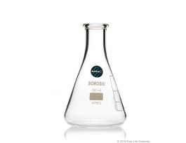 Borosil® Narrow Mouth Glass Erlenmeyer Flasks, 100mL, 100/CS