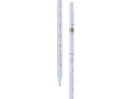 Borosil® Reusable Class A Mohr (Measuring) Pipettes (Pipets) with Permanent Amber Graduations and Individual Serial Numbers, Individual Certificate, 0.2mL ( 0.01ml Intervals), 10/CS