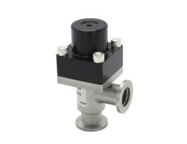 Vacuum Isolation Valve, Cv, NW16 ISO-KF, Angle Ports, Viton, Pneumatic