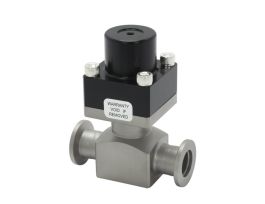 Vacuum Isolation Valve, Cv, NW16 ISO-KF, Inline Ports, Viton, Pneumatic
