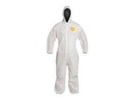 PROSHIELD COVERALL HD ELASTIC WRIST/ANKLE, 25/CA, White