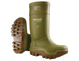 DUNLOP PUROFORT THERMO+FULL SAFETY GREEN/BROWN