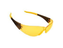 DOBERMAN™ FROSTED AMBER FRAME, AMBER LENS, CLEAR GEL NOSE & TEMPLE SLEEVES