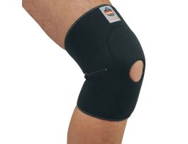 615 KNEE SLEEVE ANT PAD& OPEN L BLK