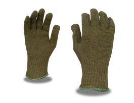 GREEN RAGG WOOL MACHINE KNIT LINER LG