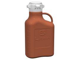 Carboy, 5L, Amber HDPE, 83mm Cap