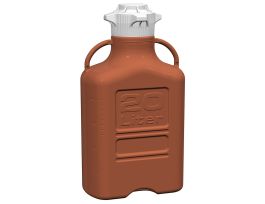 Carboy, 20L, Amber HDPE, 120mm Cap