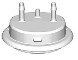 Adapter, 53mm, 2x 1/8" HB Molded In