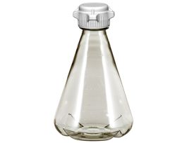 Flask, 2L, PC, 53mm Cap, Baffle, Sterile