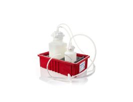 Vactrap XL™ Vacuum Trap System (Vacuum Flask Alternative) for Aspiration & Vacuum Protection, Shatterproof 4+1 Liter Aspirator Bottle Assembly with Secondary Container, Bleach Compatible HDPE, 4L Bottle with 1L Overflow Bottle & Inline Vent