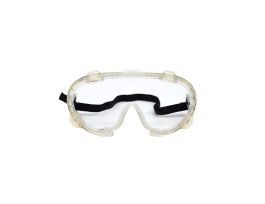 INDIRECT VENTILATION, CLEAR ANTI-FOG POLYCARBONATE LENS, ELASTIC STRAP