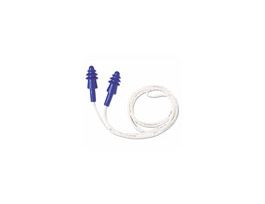 AirSoft® Corded White Nylon Earplugs, Indiv Reusable Case