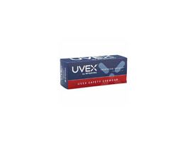 Uvex Astrospec 3000 Patriot (Red, White, Blue) Frame, Clear Lens, Ultra-dura Anti-scratch Coating, Duoflex Temples